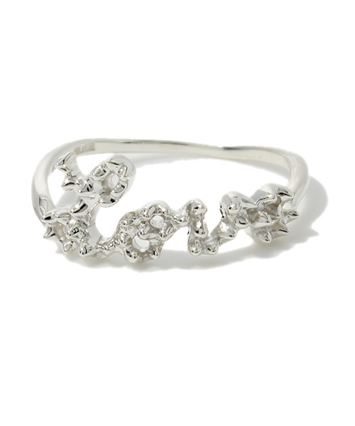 e.m. リング LOVE シルバー 925 e.m. 指輪 リング SILVER925 LOVEスタッズピンキーリング