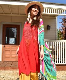 チャイハネ | 【チャイハネ】メッシュノースリーブワンピース(チュニック)