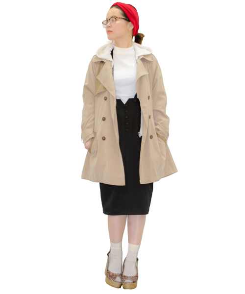 mystic(ミスティック)の「配色トレンチコート(トレンチコート・レディース・ベージュ/ネイビー/キャメル/ピンク・フリ-)」の18枚目の写真