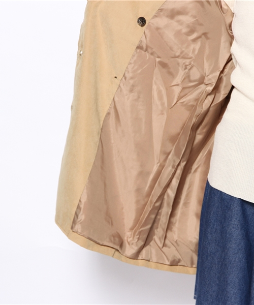 mystic(ミスティック)の「配色トレンチコート(トレンチコート・レディース・ベージュ/ネイビー/キャメル/ピンク・フリ-)」の13枚目の写真