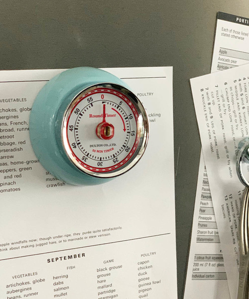 DULTON(ダルトン)の「KITCHEN TIMER WITH MAGNET/マグネット キッチン タイマー(キッチンツール・メンズ・ブラック/レッド/サックスブルー/イエロー/アイボリー/ミント/グレー/オリーブ/ブルーグリーン・FREE)」の6枚目の写真