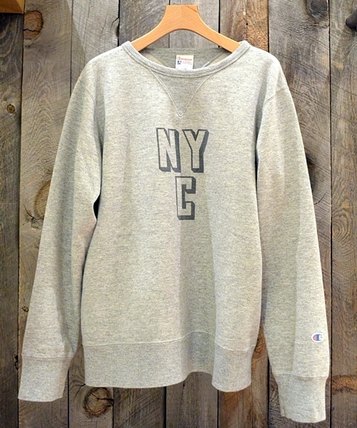 SHIPS(シップス)の「Champion: 【SHIPS AUTHENTIC 別注】 チャンピオン プリント クルーネック スウェット 14SS■(スウェット・メンズ・アイボリー/ヘザ-グレー/ブルー/ネイビー・SMALL/MEDIUM/LARGE)」の2枚目の写真