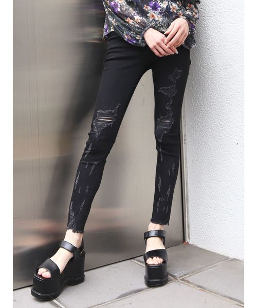 emoda グラデーションクラッシュジャストウエストパギンス EMODA（エモダ）の「グラデーションクラッシュジャストウエスト