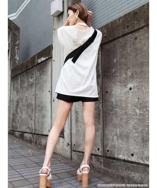 EMODA(エモダ)の「CHOKER LONGタンクトップ Banksy Love Rat ART(タンクトップ・レディース・ホワイト/ブラック・FREE)」の6枚目の写真