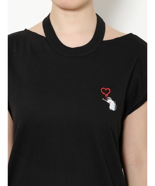 EMODA(エモダ)の「CHOKER LONGタンクトップ Banksy Love Rat ART(タンクトップ・レディース・ホワイト/ブラック・FREE)」の12枚目の写真