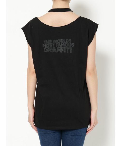 EMODA(エモダ)の「CHOKER LONGタンクトップ Banksy Love Rat ART(タンクトップ・レディース・ホワイト/ブラック・FREE)」の18枚目の写真