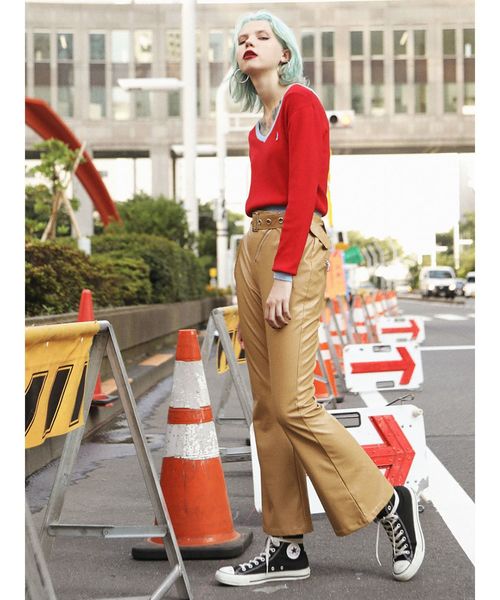 jouetie（ジュエティ）の「ライダースパンツ（その他パンツ・レディース・ブラック/ベージュ/ブルー・MEDIUM）」の5枚目の写真
