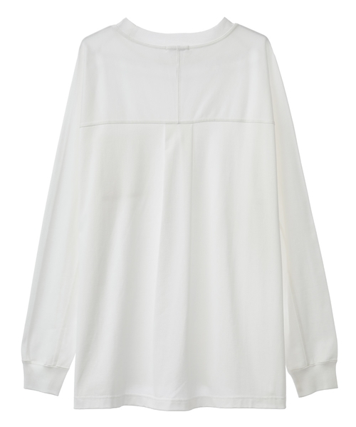 CLANE（クラネ）の「クラネ オム CLANE HOMME / アーバンジャージーT/ロングスリーブ URBANE JERSEY L/S（Tシャツ/カットソー・メンズ・ブラック/ベージュ/ホワイト・1/2）」の15枚目の写真