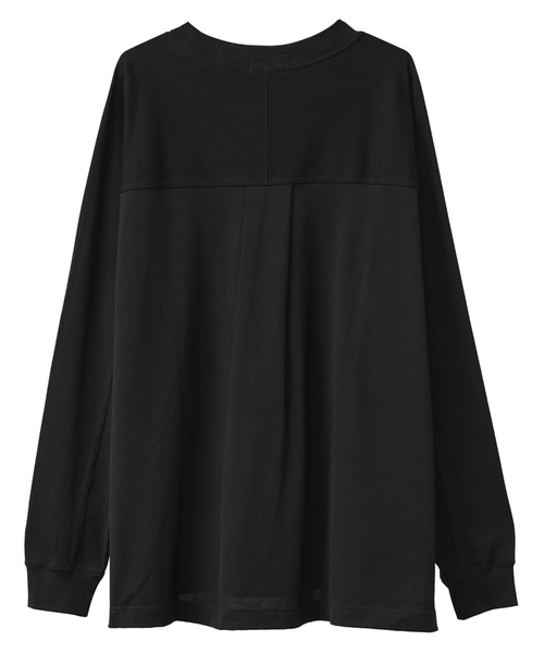 CLANE（クラネ）の「クラネ オム CLANE HOMME / アーバンジャージーT/ロングスリーブ URBANE JERSEY L/S（Tシャツ/カットソー・メンズ・ブラック/ベージュ/ホワイト・1/2）」の11枚目の写真