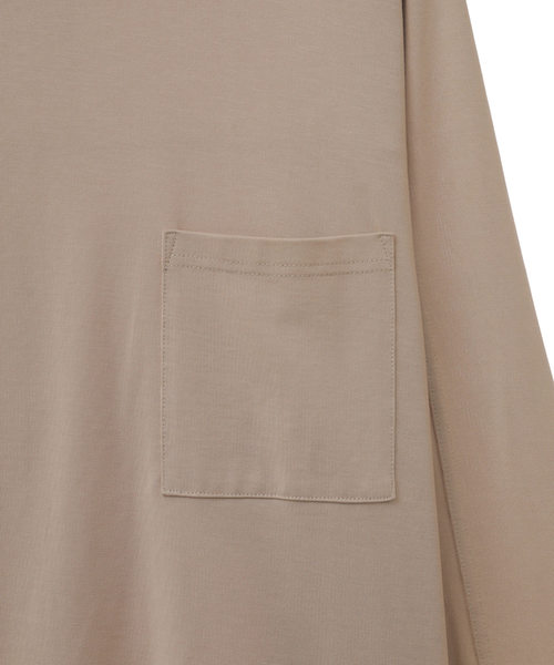 CLANE（クラネ）の「クラネ オム CLANE HOMME / アーバンジャージーT/ロングスリーブ URBANE JERSEY L/S（Tシャツ/カットソー・メンズ・ブラック/ベージュ/ホワイト・1/2）」の5枚目の写真