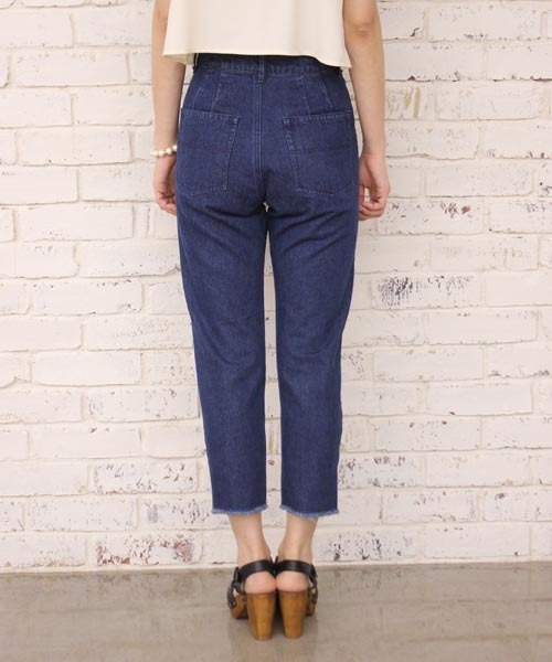 Kastane（カスタネ）の「【Kastane】裁ちきりデニムパンツ（その他パンツ・レディース・ホワイト/ブルー・MEDIUM/SMALL）」の9枚目の写真
