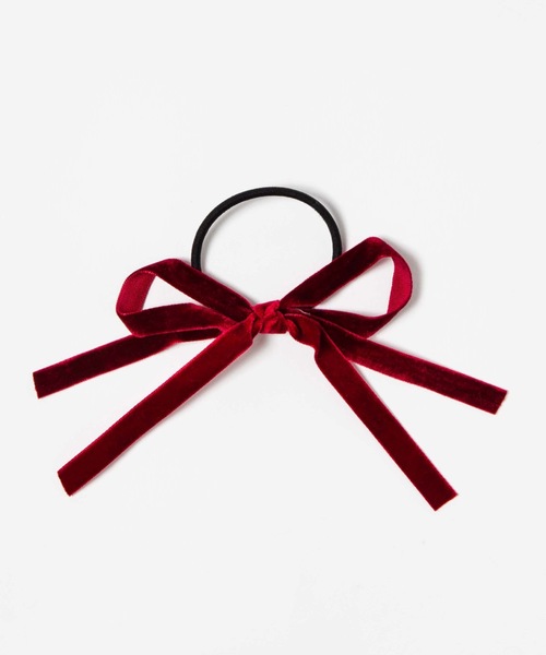 WEGO（ウィゴー）の「WEGO/ベロアリボンゴム（ヘアゴム・レディース・ブラック/ベージュ/ブラウン/ワイン・FREE）」の8枚目の写真