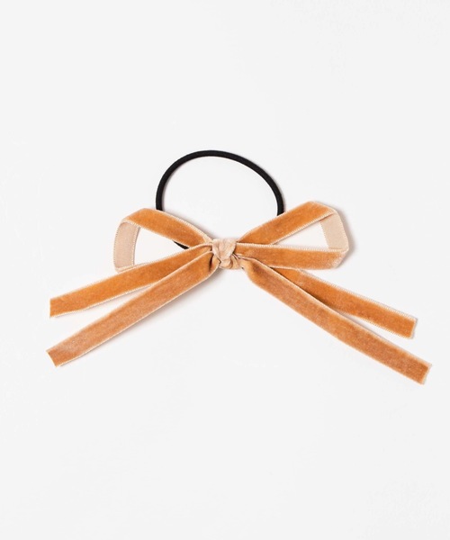 WEGO（ウィゴー）の「WEGO/ベロアリボンゴム（ヘアゴム・レディース・ブラック/ベージュ/ブラウン/ワイン・FREE）」の9枚目の写真