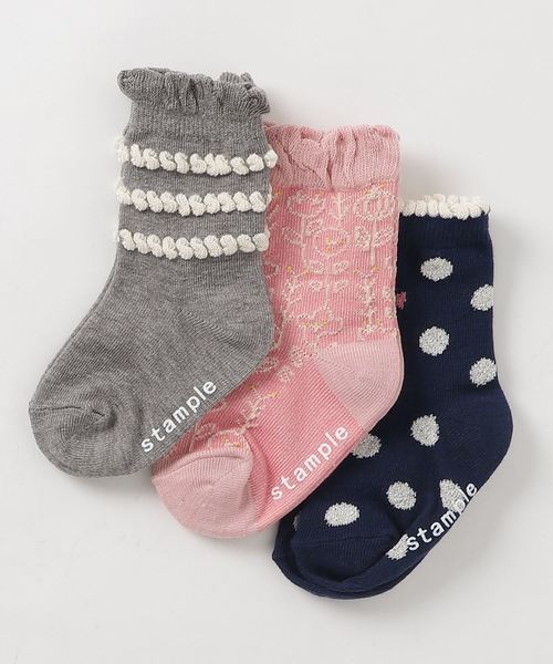 おめかし女の子 ｸﾙｰｿｯｸｽ 3p ソックス 靴下 Stample スタンプル のファッション通販 Zozotown