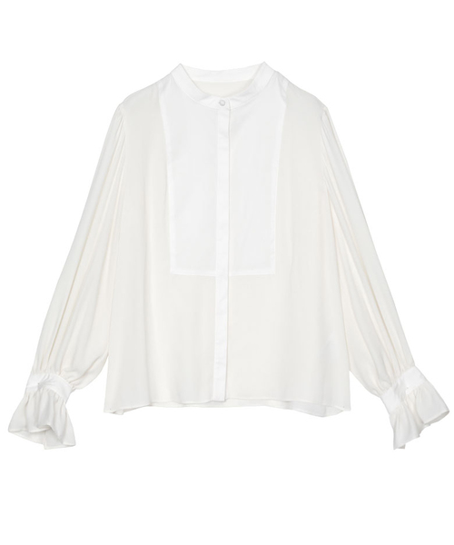 Ameri（アメリ）の「LADY DRESS SHIRT（シャツ/ブラウス・レディース・オフホワイト/ミント・FREE）」の6枚目の写真