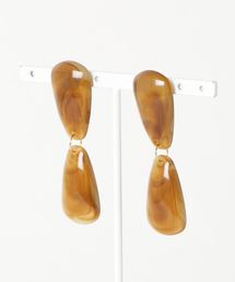 【Caramel late】ダブル雫ピアス