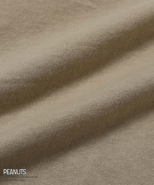 JUNRED(ジュンレッド)の「PEANUTSスヌーピー別注ロンT(Tシャツ/カットソー・メンズ・ホワイト/ブラック/ベージュ・M/L)」の19枚目の写真