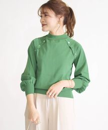 SHIPS | ハイネックボタンニットプルオーバー(ニット/セーター)