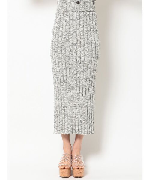 MERCURYDUO（マーキュリーデュオ）の「リブタイトニットスカート（スカート・レディース・アイボリー/ミント/その他1・FREE）」の8枚目の写真