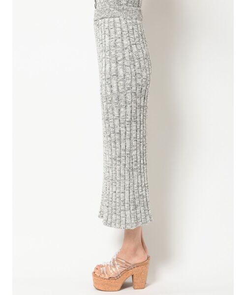 MERCURYDUO（マーキュリーデュオ）の「リブタイトニットスカート（スカート・レディース・アイボリー/ミント/その他1・FREE）」の4枚目の写真