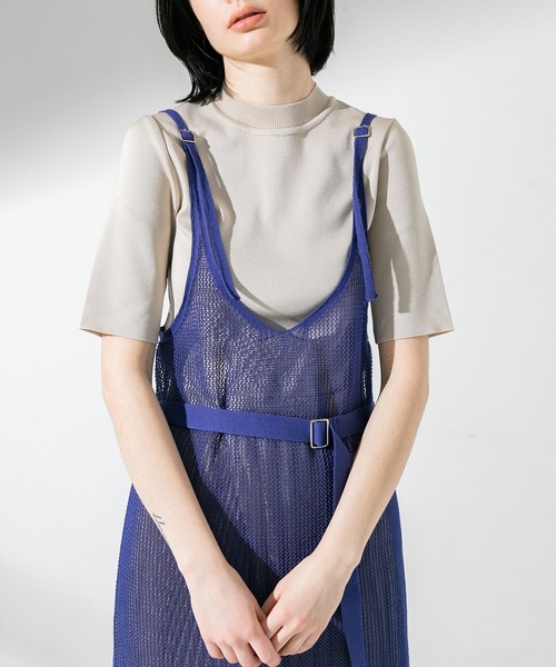 UNITED TOKYO（ユナイテッドトウキョウ）の「バックオープン キャミワンピース（ワンピース・レディース・ゴールド/ブルー・0）」の18枚目の写真