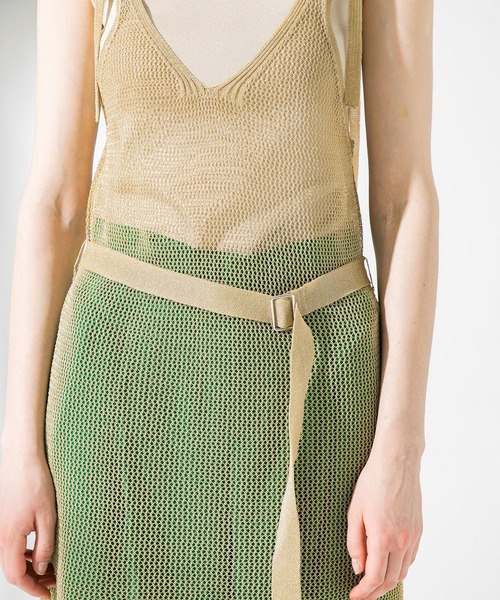 UNITED TOKYO（ユナイテッドトウキョウ）の「バックオープン キャミワンピース（ワンピース・レディース・ゴールド/ブルー・0）」の19枚目の写真