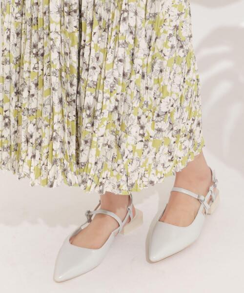 SENSE OF PLACE by URBAN RESEARCH（センスオブプレイスバイアーバンリサーチ）の「ポインテッドトウストラップミュール（その他シューズ・レディース・ブラック/ライトベージュ・MEDIUM/LARGE）」の4枚目の写真