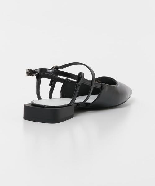 SENSE OF PLACE by URBAN RESEARCH（センスオブプレイスバイアーバンリサーチ）の「ポインテッドトウストラップミュール（その他シューズ・レディース・ブラック/ライトベージュ・MEDIUM/LARGE）」の8枚目の写真