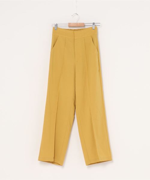 archives（アルシーヴ）の「バックレースアップセンタープレスパンツ（その他パンツ・レディース・パープル/アイボリー/マスタード/レンガ/グリーン・MEDIUM）」の7枚目の写真