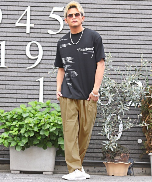 LUXSTYLE(ラグスタイル)の「ストレッチワイドタックパンツ(その他パンツ・メンズ・ブラック/ベージュ/ブルー系その他/ストライプ・M/L/XL)」の8枚目の写真
