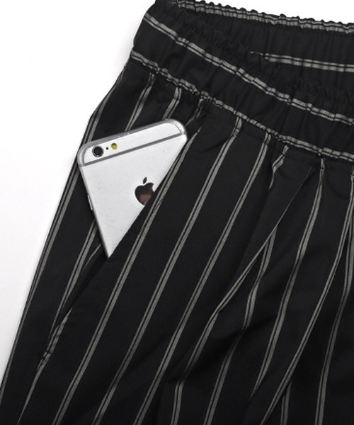 LUXSTYLE(ラグスタイル)の「ストレッチワイドタックパンツ(その他パンツ・メンズ・ブラック/ベージュ/ブルー系その他/ストライプ・M/L/XL)」の20枚目の写真