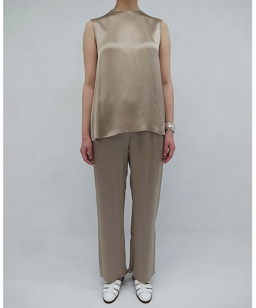 LOEFF（ロエフ）の「＜LOEFF（ロエフ）＞ シルク ノースリーブ 
