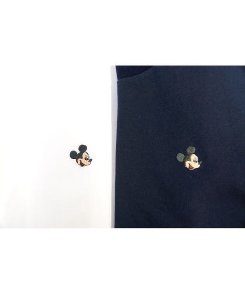 &yam(アンドヤム)の「ミッキー刺繍T(Tシャツ/カットソー・キッズ・ホワイト/キャメル/ピンク/カーキ/ブラック/チャコールグレー・90/100/110/120/130/140/150)」の16枚目の写真