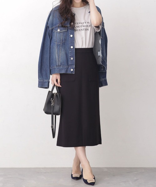 ＼極美品／完売品 ナノユニバース 共ベルト タイトスカート 有村架純さん着用 WEB限定】スリットタイトスカート（スカート）｜NANO universe