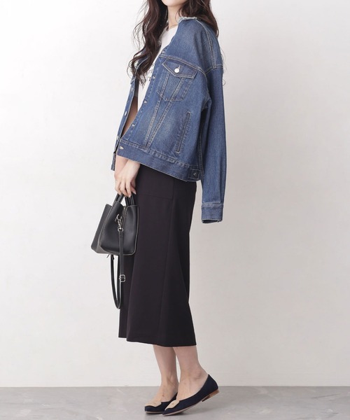 ＼極美品／完売品 ナノユニバース 共ベルト タイトスカート 有村架純さん着用 サイドベルトディティールタイトスカート（スカート）｜NANO