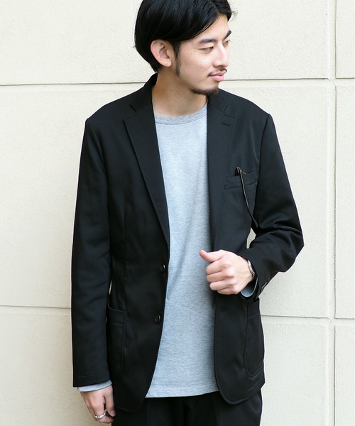 B:MING by BEAMS(ビーミングバイビームス)の「B:MING by BEAMS / NOMAD AIRHOLD ジャケット(セットアップ対応)(スーツジャケット)」|ブラック
