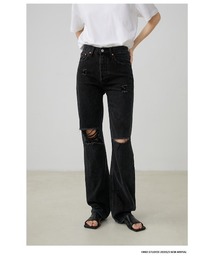 Fano Studios | 【Fano Studios】ストレートシルエット ブラック ダメージデニムパンツ FX20K143(デニムパンツ)