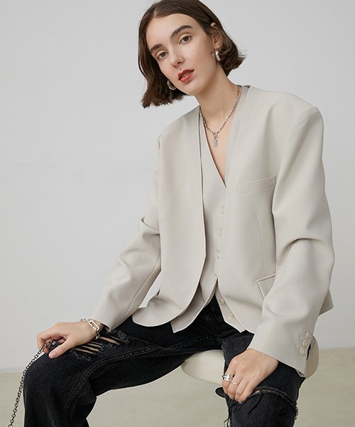 Fano Studios（ファノ ストゥディオズ）の「【Fano Studios】ストレートシルエット ブラック ダメージデニムパンツ FX20K143（デニムパンツ・レディース・ブラック・S/M/L）」の11枚目の写真