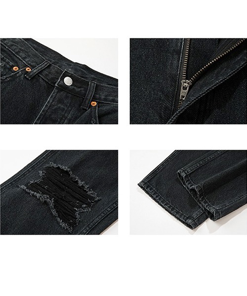 Fano Studios（ファノ ストゥディオズ）の「【Fano Studios】ストレートシルエット ブラック ダメージデニムパンツ FX20K143（デニムパンツ・レディース・ブラック・S/M/L）」の20枚目の写真