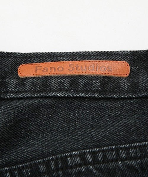 Fano Studios（ファノ ストゥディオズ）の「【Fano Studios】ストレートシルエット ブラック ダメージデニムパンツ FX20K143（デニムパンツ・レディース・ブラック・S/M/L）」の4枚目の写真