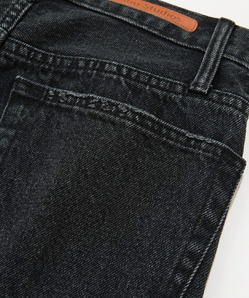Fano Studios（ファノ ストゥディオズ）の「【Fano Studios】ストレートシルエット ブラック ダメージデニムパンツ FX20K143（デニムパンツ・レディース・ブラック・S/M/L）」の7枚目の写真