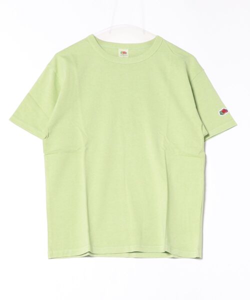 FRUIT OF THE LOOM(フルーツオブザルーム)の「製品染め S/S Tシャツ / Tシャツ / 半袖 / 無地 / ユニセックス(Tシャツ/カットソー・レディース・パープル/ミント/グリーン/イエロー/レッド・S/M/L/XL)」の2枚目の写真
