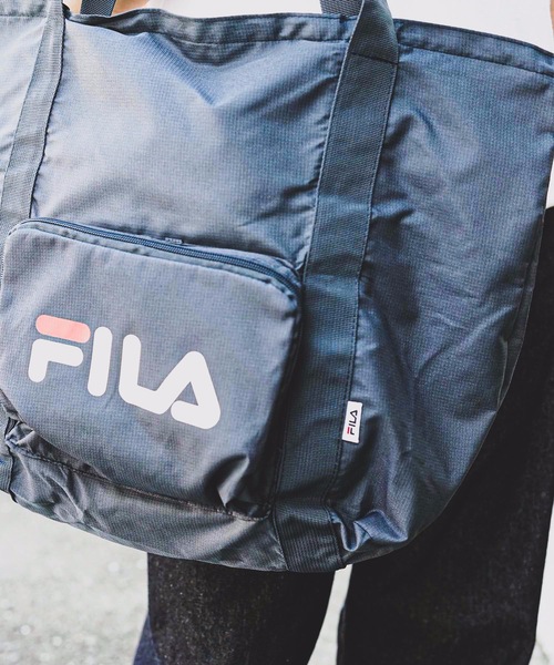 FILA（フィラ）の「【FILA/フィラ】トートバッグ /アウトドア キャンプ ビーチ プール / エコバッグ 折りたたみバッグ（トートバッグ・レディース・ブラック/ネイビー/レッド・FREE）」の11枚目の写真