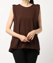 AMERICAN HOLIC | ノースリーブバックフレアカットチュニック　＊(Tシャツ/カットソー)