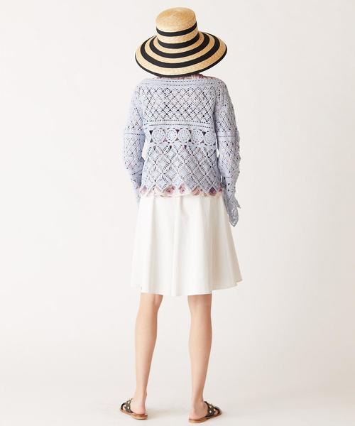 GRACE CONTINENTAL(グレースコンチネンタル)の「フレアハーフパンツ(その他パンツ・レディース・ベージュ/ホワイト・38/36)」の5枚目の写真