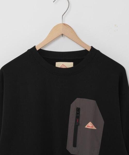 KELTY（ケルティ）の「KELTY(ケルティ)別注ポケットウラケクルーネックスウェット(ベージュ、ダークブラウン⇒WEB限定カラー)#（スウェット・メンズ・ブラック/ホワイト/ダークブラウン/ケリー/ベージュ・SMALL/MEDIUM/X-LARGE/LARGE）」の19枚目の写真