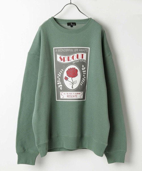 ZIP FIVE（ジップファイブ）の「【ZIP FIVE】イラストクルーオーバーサイズスウェット（スウェット・レディース・ブルー/ブラウン/グリーン/ベージュ/ホワイト/ブラック/ホワイト系/ブルー系/ブラウン系/グリーン系/ベージュ系/ブラック系/ブルー系1/ブラウン系1/グリーン系1/ベージュ系1/ホワイト系1/ブラック系1・MEDIUM/LARGE/X-LARGE）」の13枚目の写真