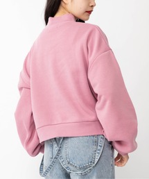 裏起毛モックネックプルオーバー