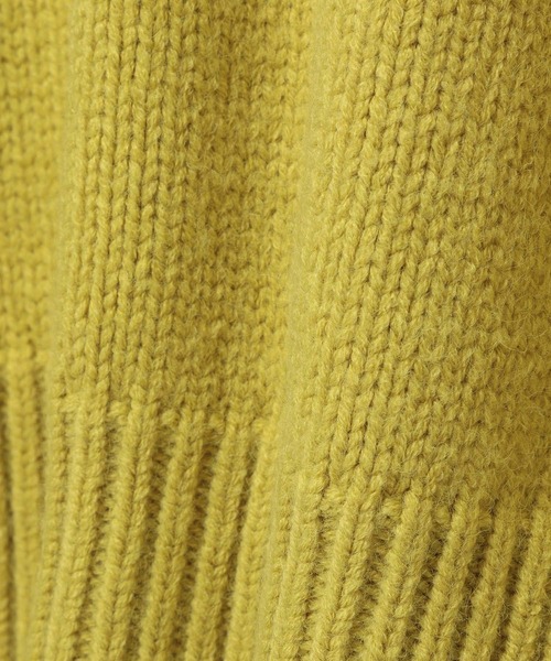 ADAM ET ROPE'（アダムエロペ）の「【ZOZO限定】フリンジBIGニットプルオーバー（ニット/セーター・レディース・ブラック/ライトグリーン/キナリ・FREE）」の15枚目の写真