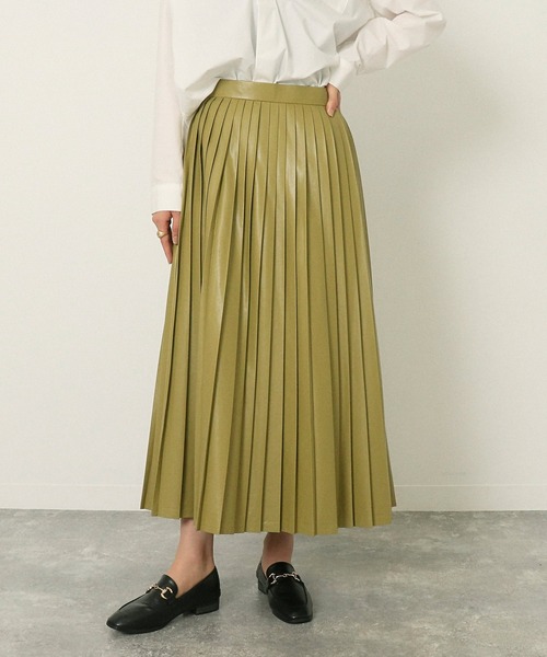 セール フェイクレザープリーツスカート スカート Auli アウリィ のファッション通販 Zozotown